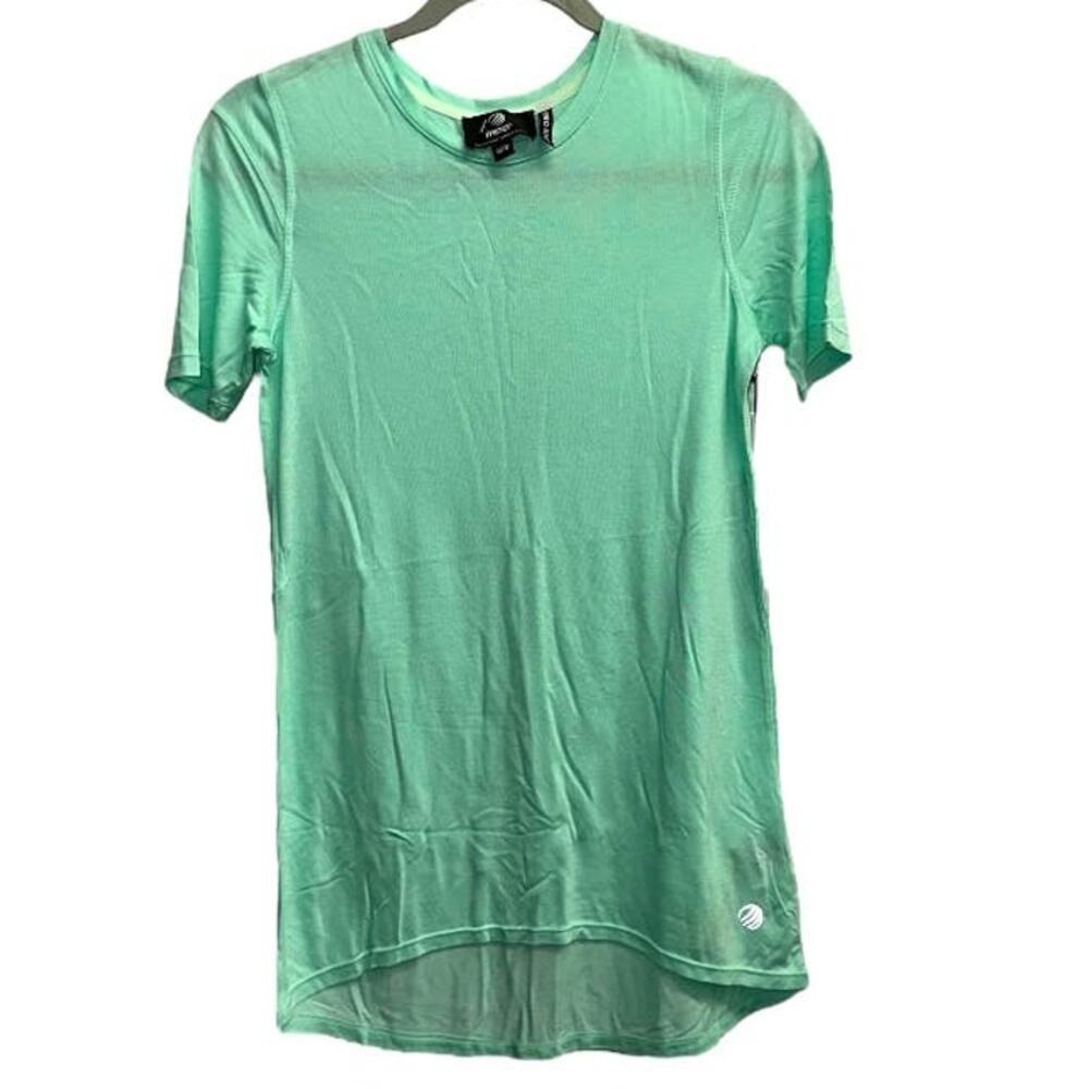 MPG Light Green Teal Soft Wicking Relaxed Fit Long Top XS